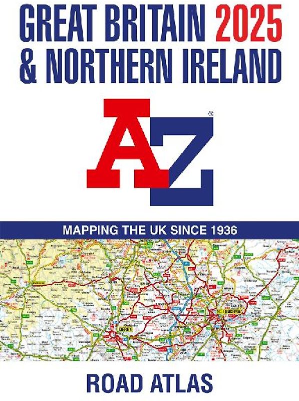 Great Britain & Northern Ireland A-Z Road Atlas 2025 (A3 Paperback)