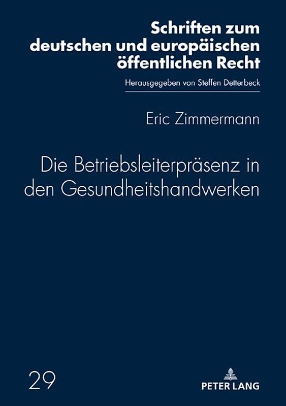 Die Betriebsleiterpräsenz in den Gesundheitshandwerken
