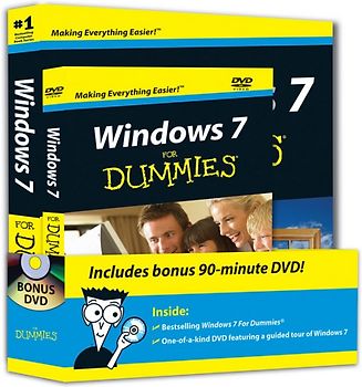 Windows 7 For Dummies Book + DVD bundle