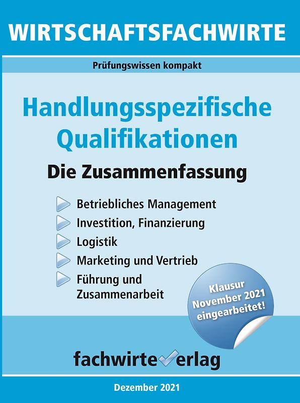 Wirtschaftsfachwirte: Handlungsspezifische Qualifikationen