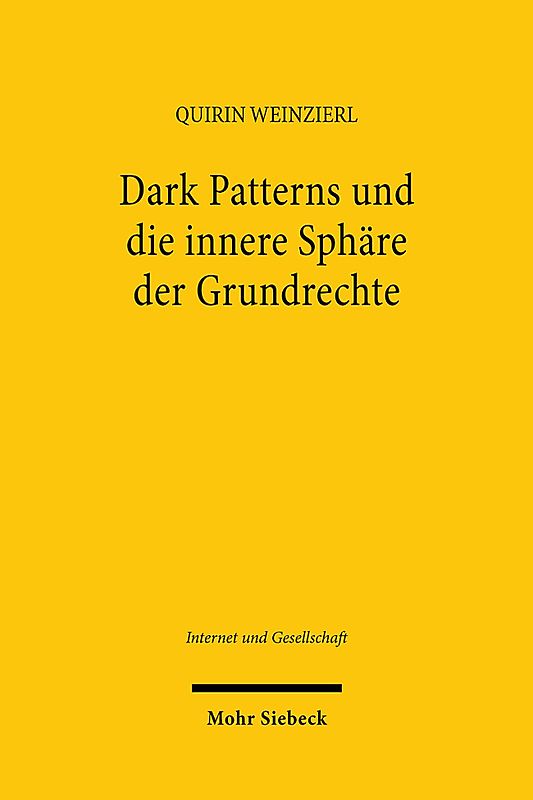 Dark Patterns und die innere Sphäre der Grundrechte