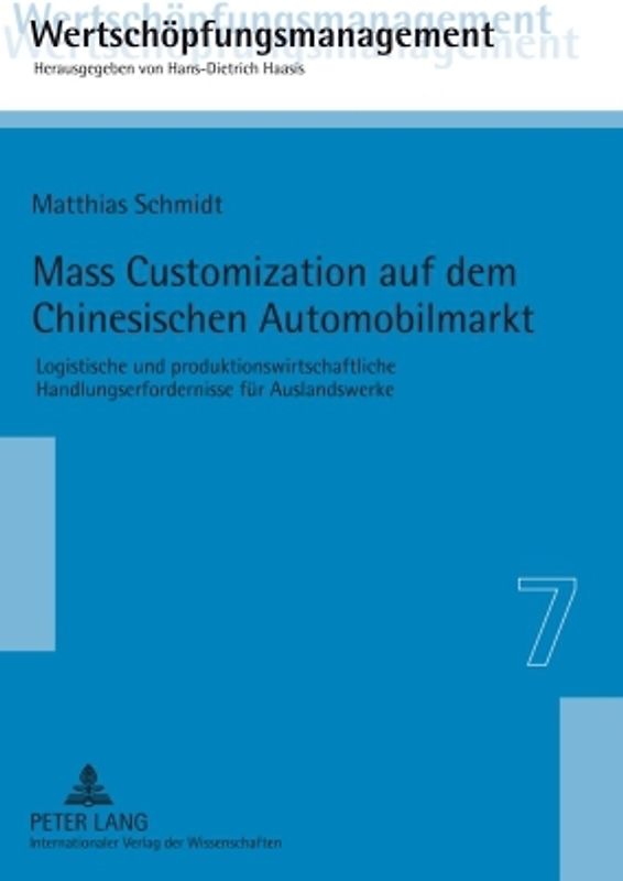Mass Customization auf dem Chinesischen Automobilmarkt
