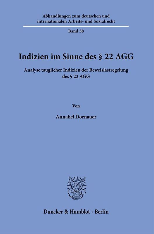 Indizien im Sinne des § 22 AGG