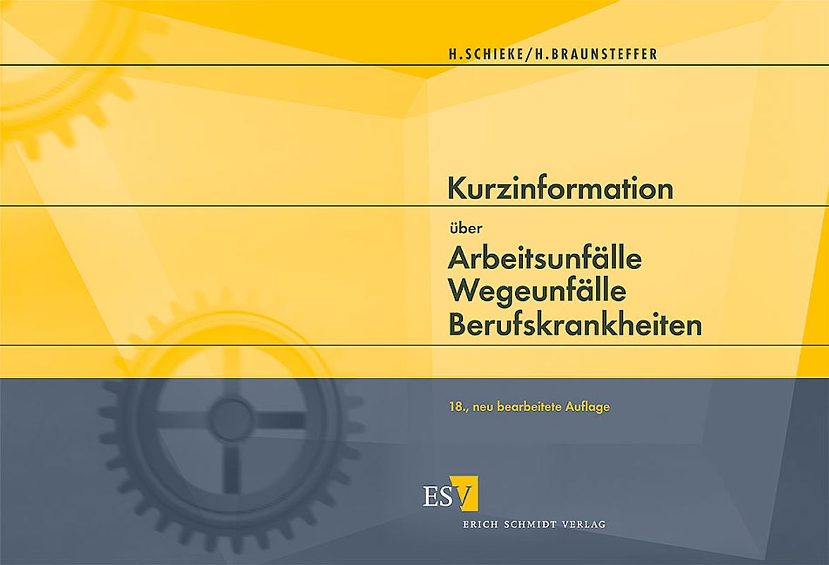 Kurzinformation über Arbeitsunfälle Wegeunfälle Berufskrankheiten