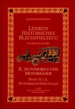 Lexikon Historisches Blechspielzeug, Band II.1.A.