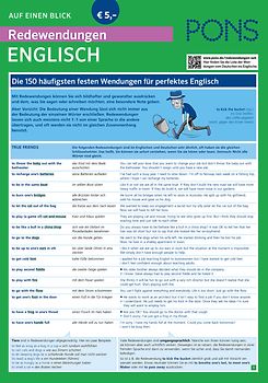 PONS Redewendungen auf einen Blick Englisch