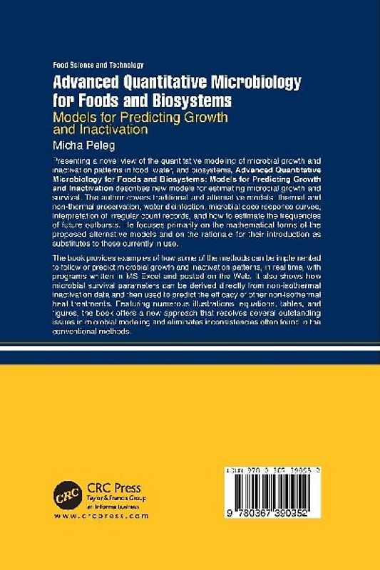 Advanced Quantitative Microbiology for Foods and Biosystems