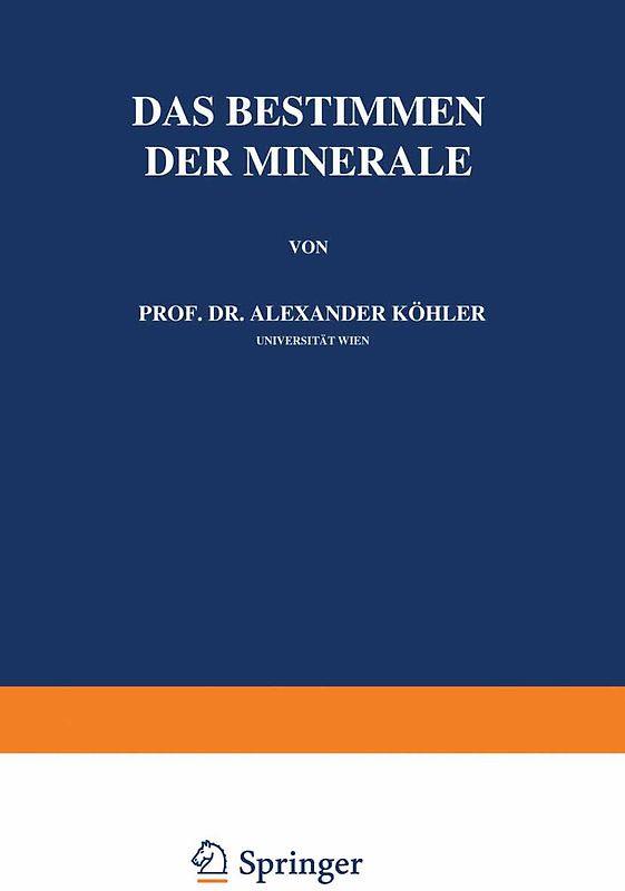 Das Bestimmen der Minerale