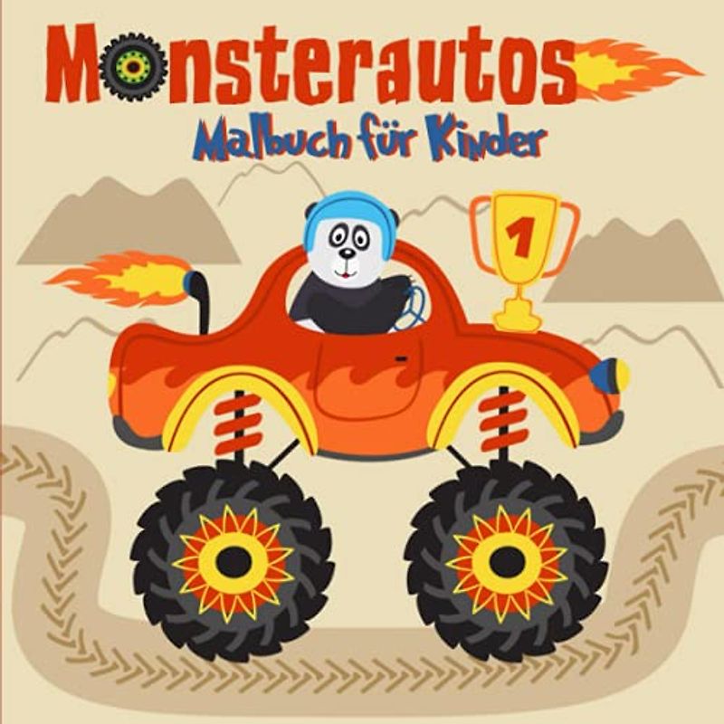 Monster Autos Malbuch für Kinder: Boys Activity Malbuch/Feuer und Monstertrucks mit Autos Malbücher / Fun Activities for Kids