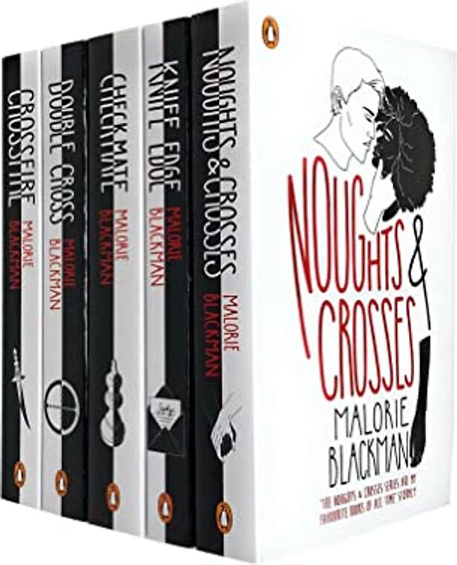 Noughts and Crosses Collection 5 Books Bundle Set By Malorie Blackman (Noughts & Crosses, Knife Edge, Checkmate, Double Cross, Crossfire)