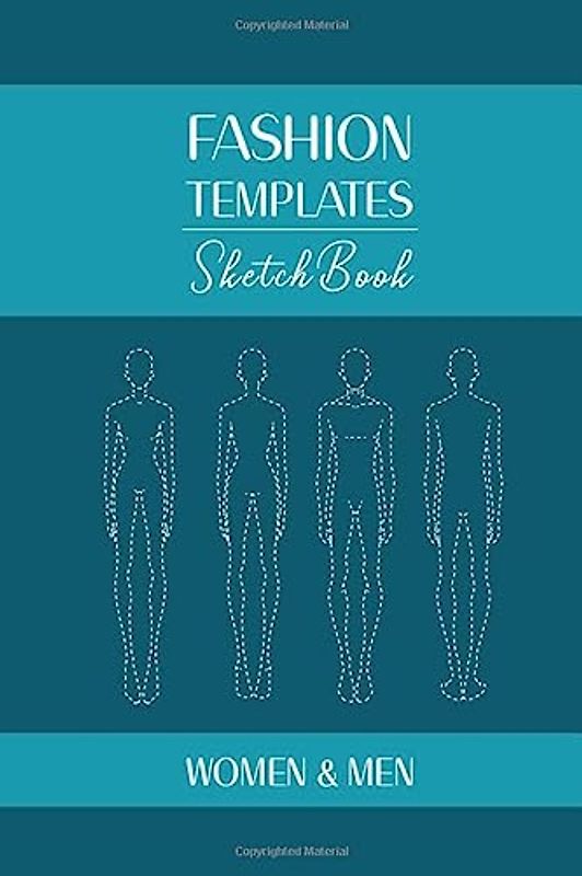 Fashion Templates Sketchbook WOMEN & MEN: 6x9 Dotted Croquis Templates and Blank dotted Paper for fashion design illustration 200pg
