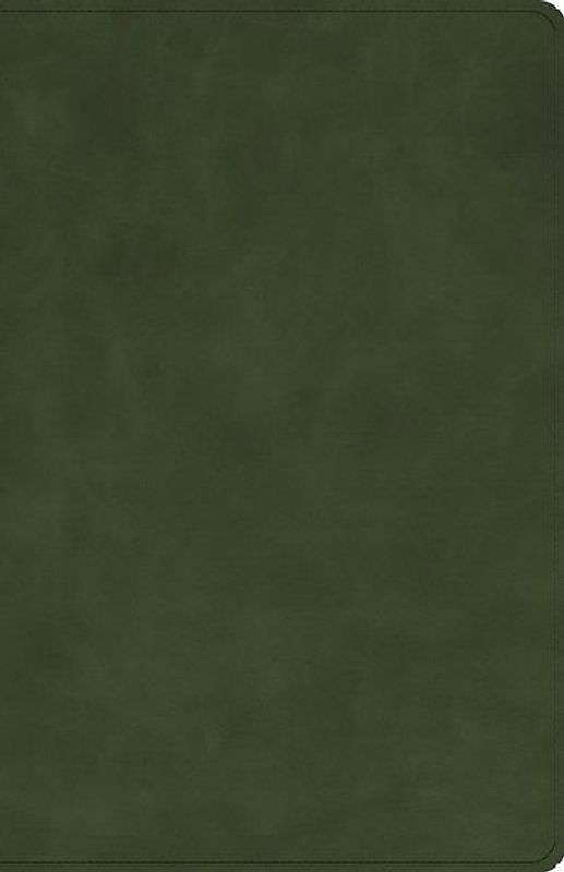 KJV Personal Size Bible, Holman Handcrafted Collection, Zipper Closure, Marbled Olive Premium Calfskin