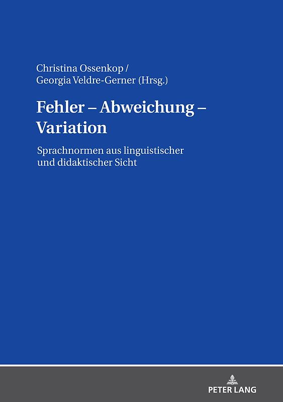 Fehler – Abweichung – Variation