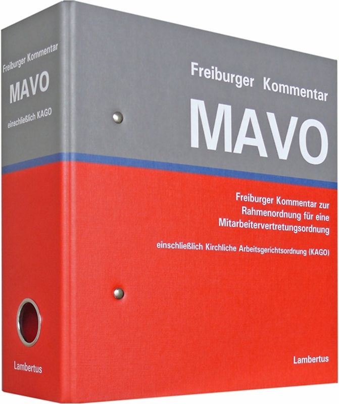 Freiburger Kommentar MAVO einschließlich KAGO