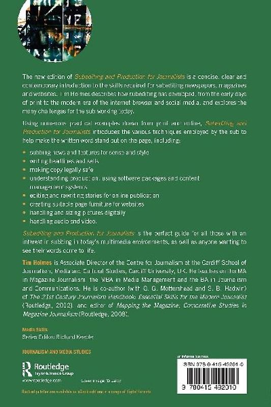 Subediting and Production for Journalists