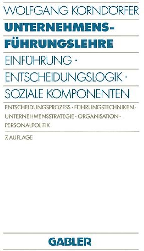 Unternehmensführungslehre