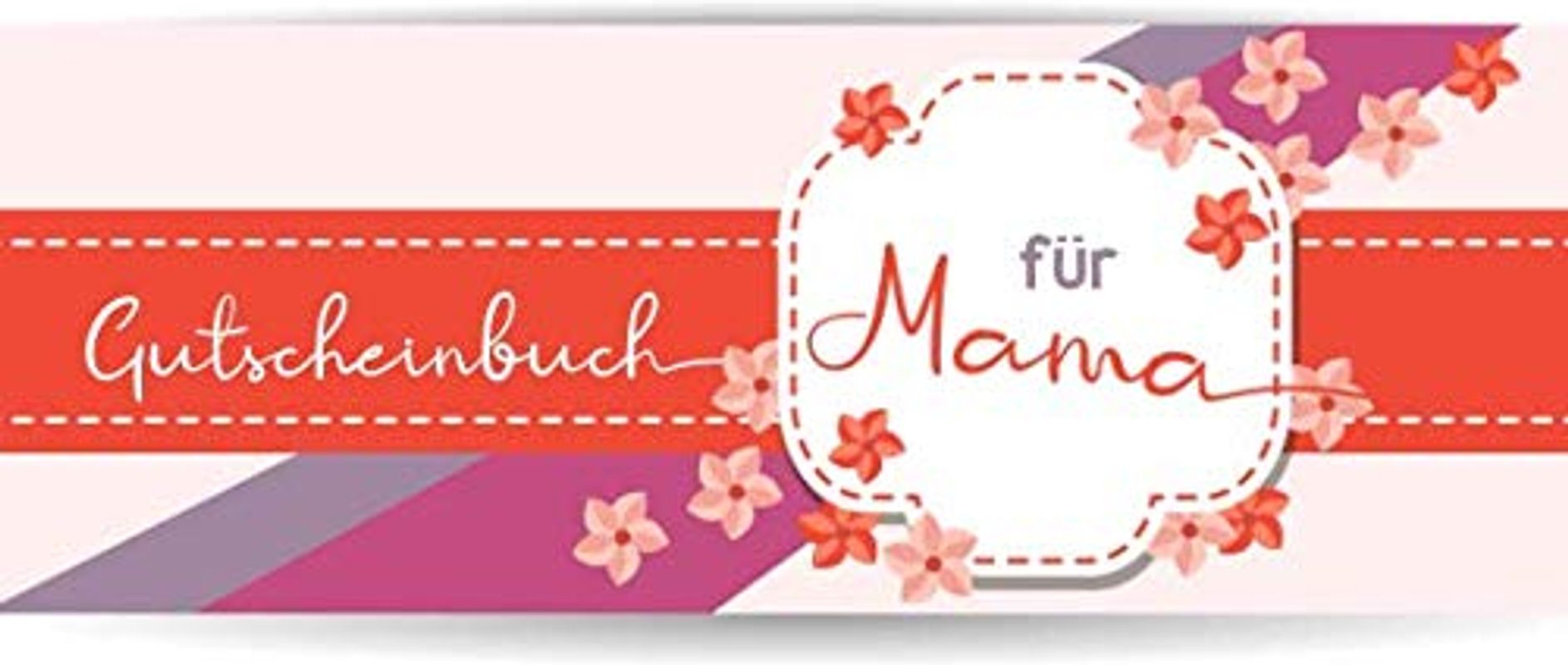 Gutscheinbuch für Mama: Leeres Gutscheinbuch zum selbst ausfüllen, mit 20 Gutscheinen, (nicht nur) zum Muttertag