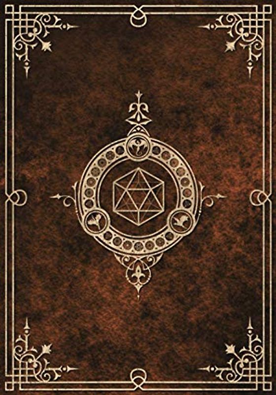 Character Journal: Five Detailed 5e Character Sheets, Lined And Graph Pages For Note-Taking, Spell Sheets And More (Dirty Orange)