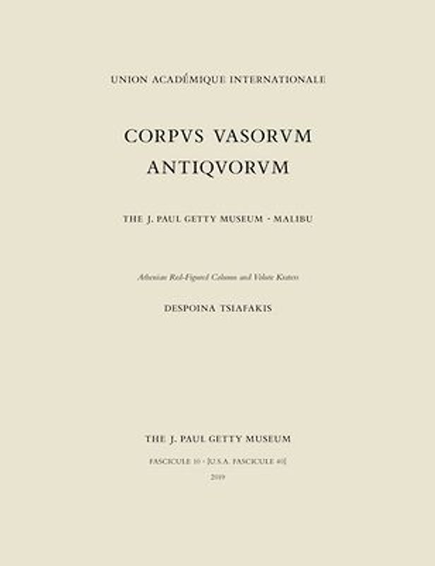 Corpus Vasorum Antiquorum, Fascicule 10: Athenian Red-Figure Column and Volute Kraters