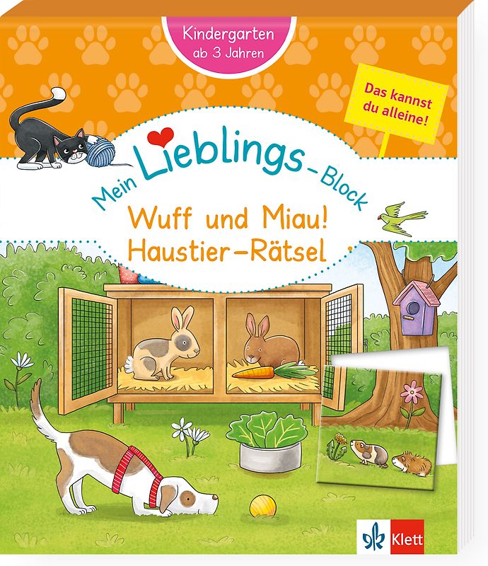 Klett Mein Lieblings-Block: Wuff und Miau! Haustier-Rätsel