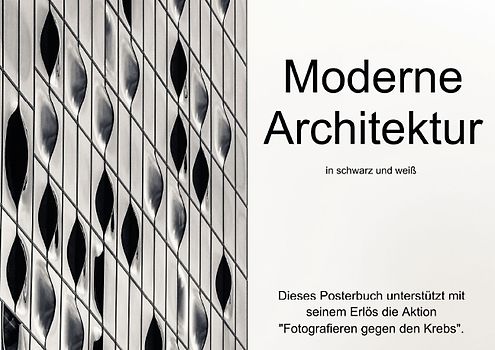 Moderne Architektur in schwarz und weiß (Posterbuch DIN A2 quer)