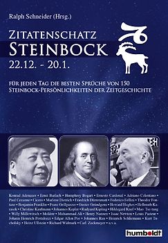 Zitatenschatz Steinbock - 22.12.-20.01.