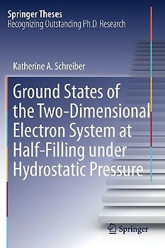 Ground States of the Two-Dimensional Electron System at Half-Filling under Hydrostatic Pressure
