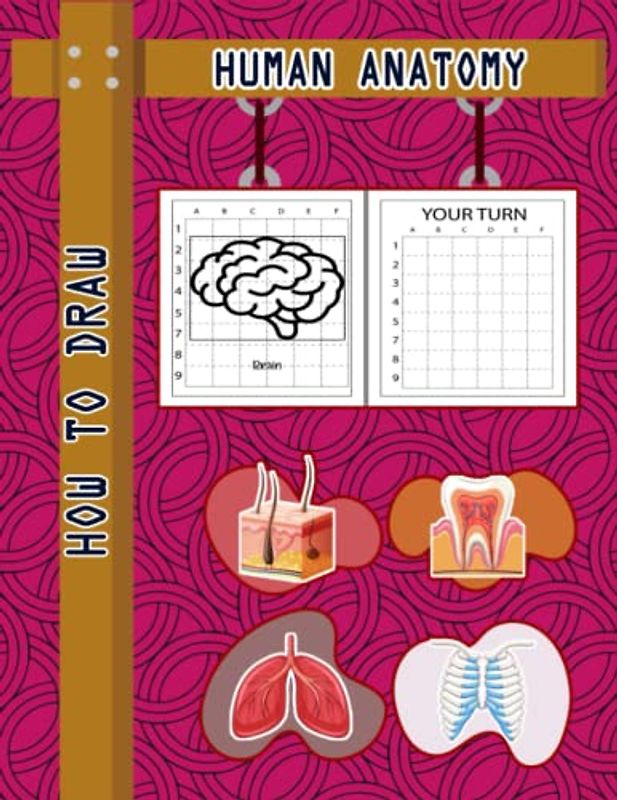 How to Draw Human Body Parts: Easy Way to draw Human Anatomy, Learn To Draw Human Body Parts, How to Draw Human Organs, Skin, Liver, Brain, Heart, ... Eyes & Many More 110 Pages (8.5"x11")