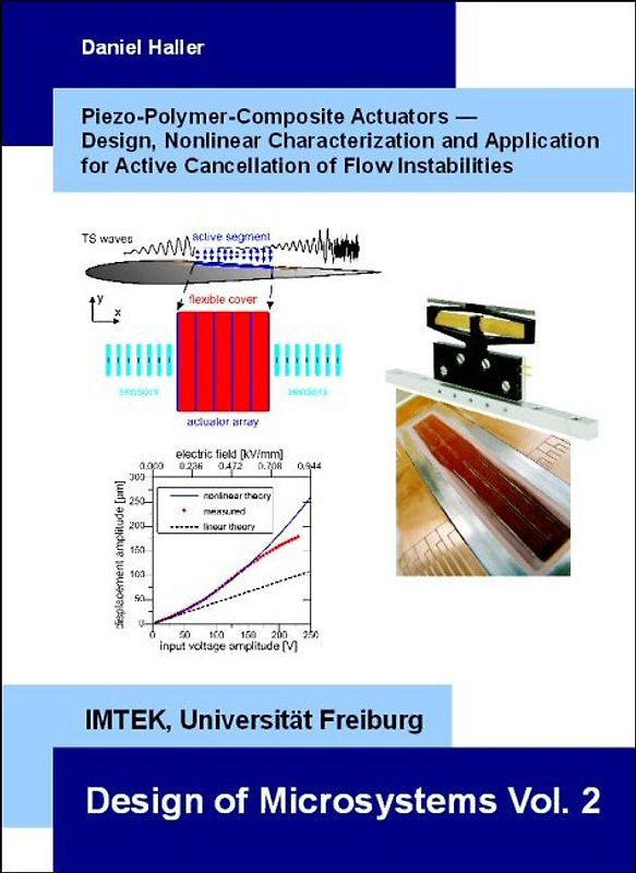 Piezo-Polymer-Composite Actuators - Design, Nonlinear Characterization and Application for Active Cancellation of Flow Instabilities