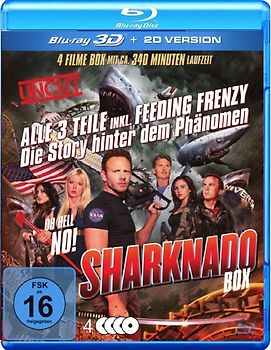 Sharknado Box: Alle 3 Teile inkl. Feeding Frenzy - Die Story hinter dem Phänomen 3D [4 Discs, inkl. 2D Version] 3D Blu-ray Disc