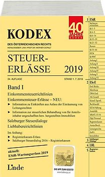 KODEX Steuer-Erlässe 2019 Band I