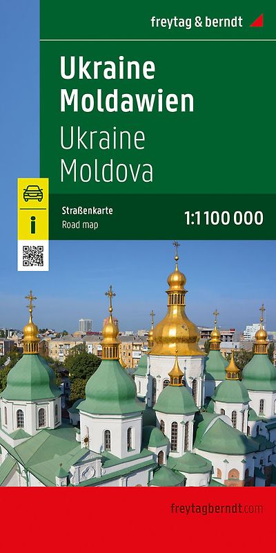 Ukraine - Moldawien, Straßenkarte 1:1.000.000, freytag & berndt