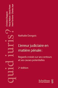 L'erreur judiciaire en matière pénale :