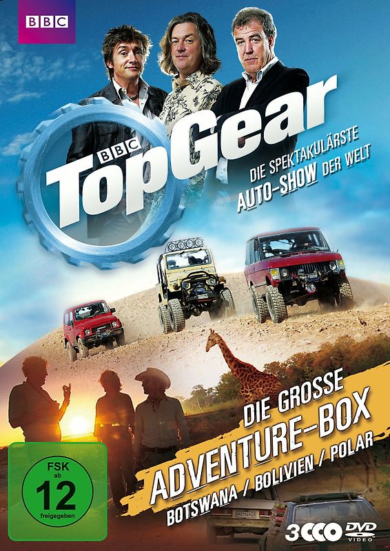 Top Gear - Die große Adventure-Box - (Botswana / Bolivien / Polar) [3 DVDs] DVD