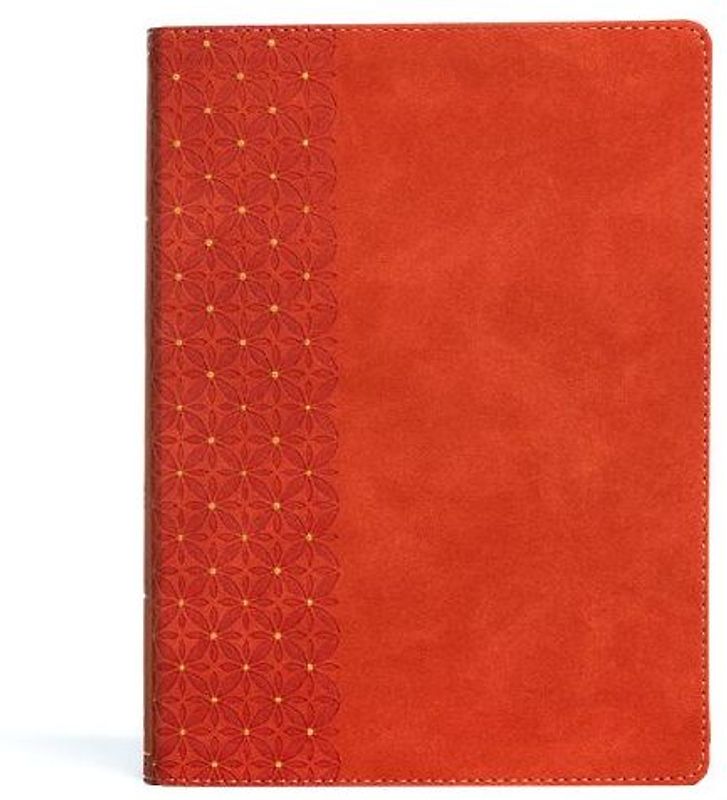 CSB Study Bible, Coral Leathertouch, Indexed