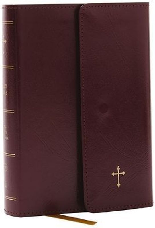 KJV Holy Bible: Compact with 43,000 Cross References, Burgundy Leatherflex with Flap, Red Letter, Comfort Print: King James Version