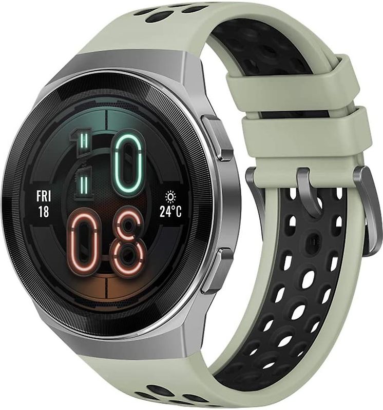 Huawei Watch GT 2e 46 mm argent bracelet en silicone vert