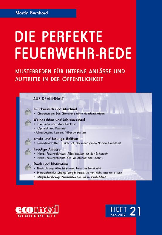 Die perfekte Feuerwehr-Rede Heft 21