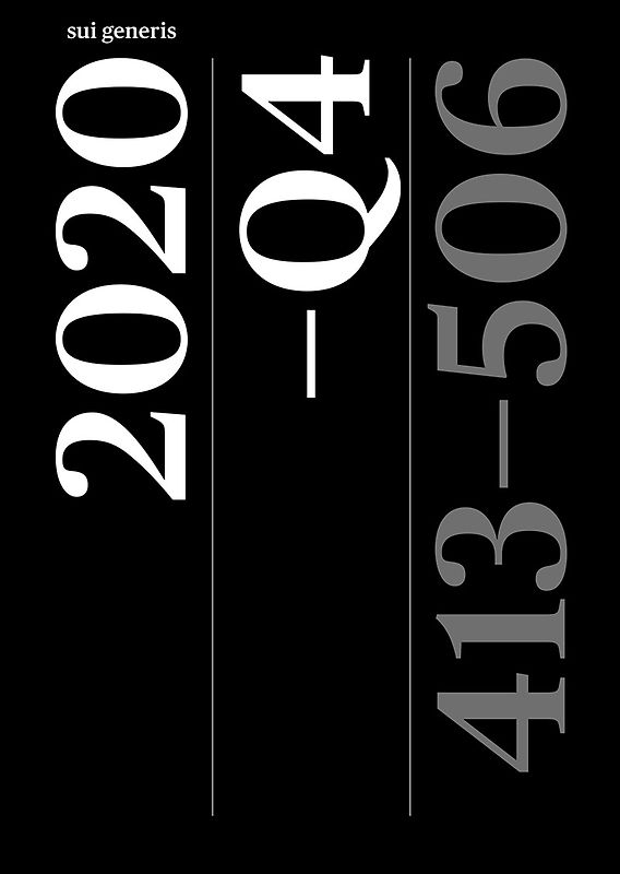 Artikelsammlung 2020–Q4