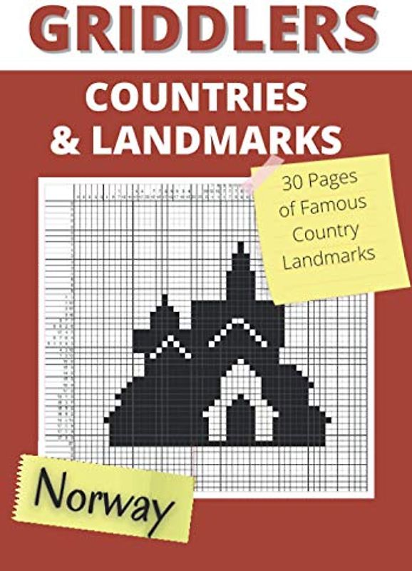 Griddlers Countries and Landmarks: Nonograms Puzzle Books , Nonogram , Hanjie , Picross or Griddlers Logic Puzzles Black and White ( Nonogram Book )
