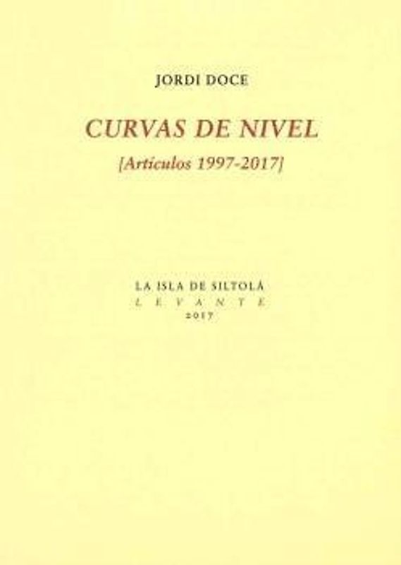 Curvas de nivel : [artículos 1997-2017]