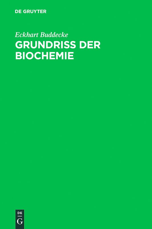 Grundriß der Biochemie