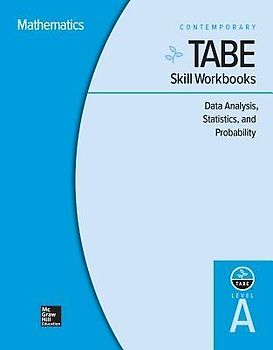 Tabe Skill Workbooks Level A: Data Analysis, Statistics, and Probability - 10 Pack