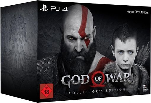 God of War [Collector’s Edition inkl. Steelbook, Figur, 2 Schnitzereien, Lithografie, Stoffkarte] PlayStation 4