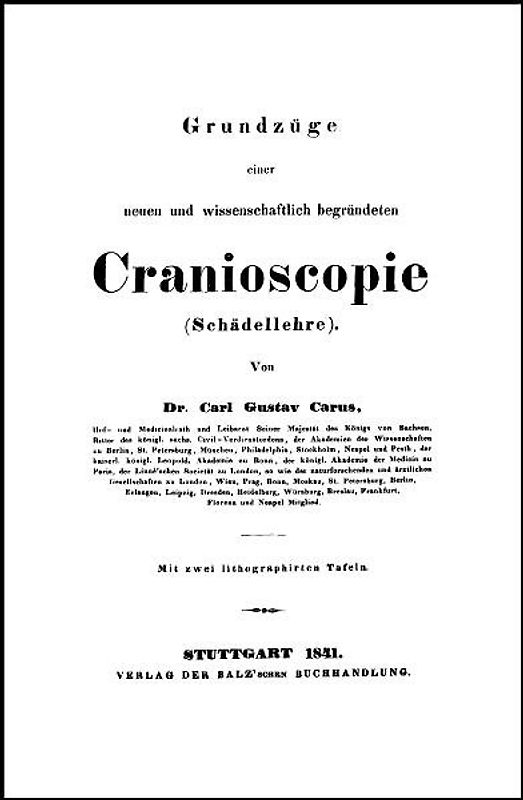 Band 11. Grundzüge einer neuen und wissenschaftlich begründeten Cranioskopie (Schädellehre)
