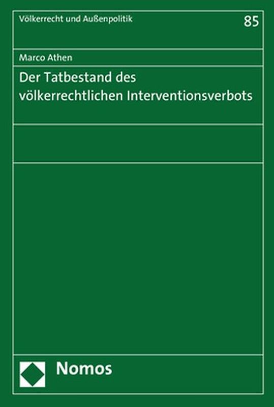 Der Tatbestand des völkerrechtlichen Interventionsverbots