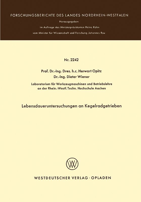 Lebensdaueruntersuchungen an Kegelradgetrieben