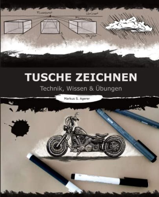 Tusche Zeichnen: Technik, Wissen & Übungen