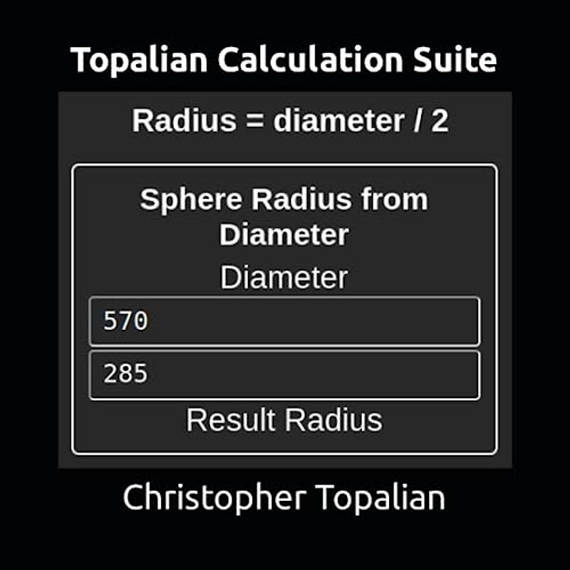 Topalian Calculation Suite