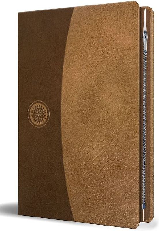 Biblia Reina Valera 1960 Tamaño Grande, Letra Grande Piel Canela Con Cremallera / Spanish Holy Bible Rvr 1960. Large Size Large Print Brown Leather with Zipper